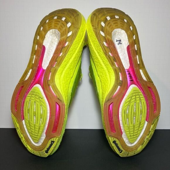 Mens ADIDAS UltraBoost 21’ Solar Yellow Athletic Shoes / Size 12 - Picture 7 of 9